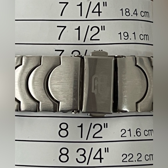 Paolo Gucci Rare Designer Watch Blue Dial Date Window Stainless Case Bracelet - Picture 14 of 14